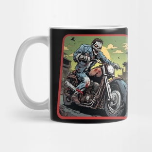 Zombie ride motorcycle Mug